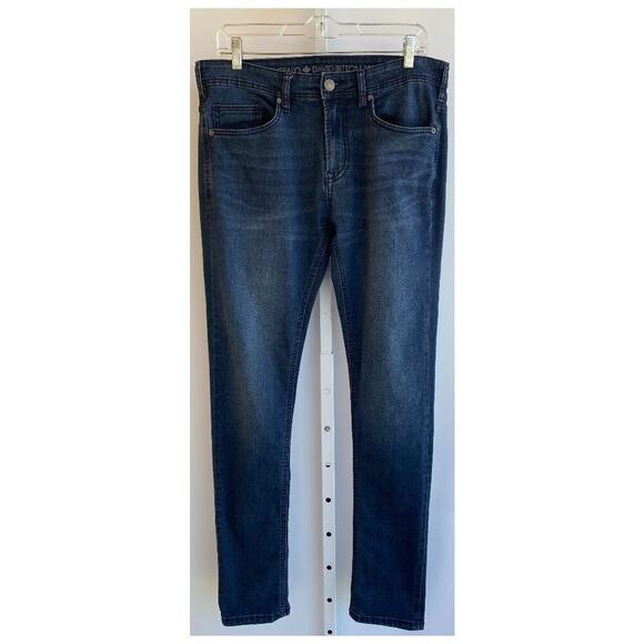 Buffalo David Bitton Mens Max-X Skinny Stretch Slim Distressed Jeans 32 X 32 - Picture 1 of 9